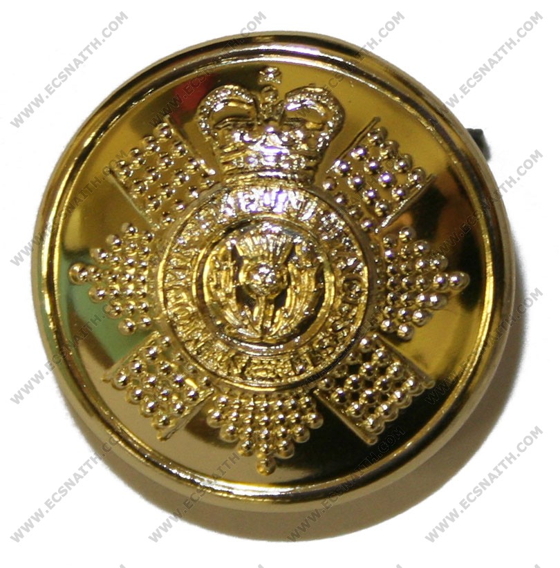 Scots Guards Button, Anodised (40L) Buttons Guards Corps / Reg E.C.Snaith and Son Ltd
