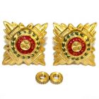 Stars Gilt & Enamel 5/8" Screw & Nut