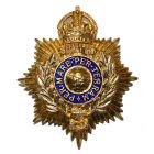 Royal Marines Helmet Plate (Enamelled)