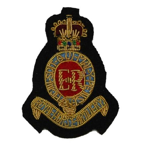 Royal Horse Artillery Beret Badge, 3, Officer, Red