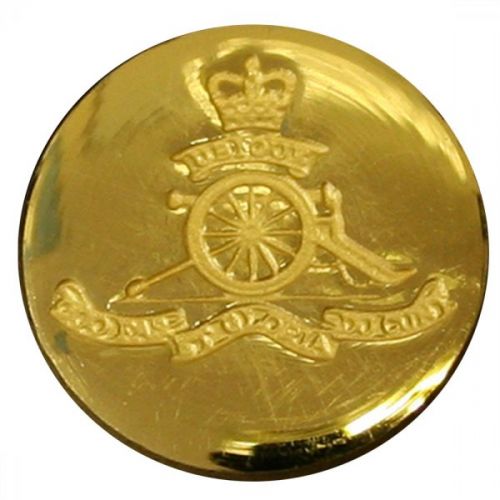 Royal Artillery Button, Blazer, Indented, Gilt (22L)