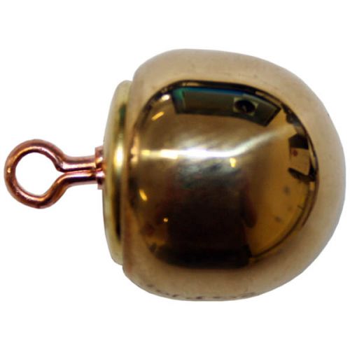 Plain Button, Ball, Polished Gun Metal (30L)