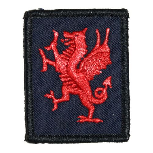 RWF Red Dragon Patch - On Navy