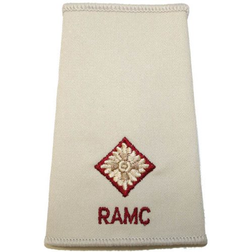 RAMC Rank Slides, Cream, (2/Lt)