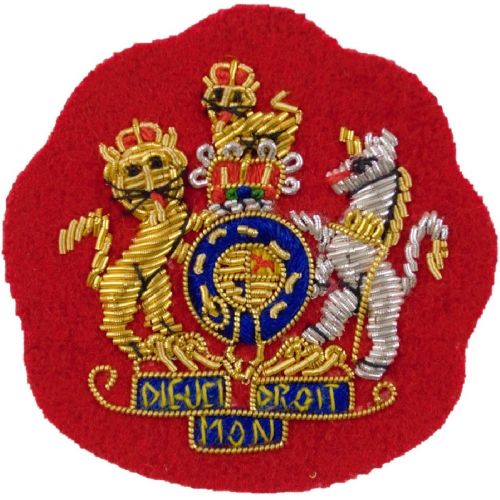 RA WOI (Gold on Red) Badge