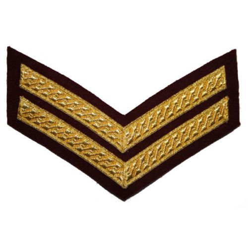 Corporal Chevron No.1 - Gold on Para Maroon
