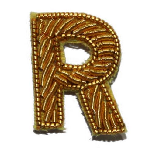 Small Gold Letter R