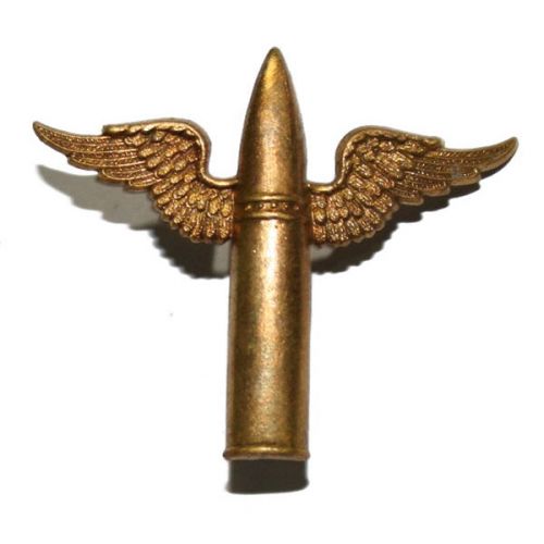 RAF Air Gunner Brass Lapel Badge Pre-1940