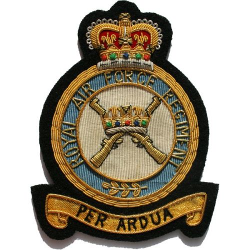 RAF Regiment E11R Blazer Badge