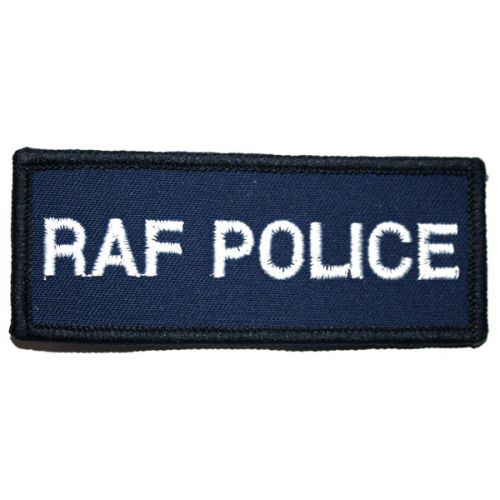 Royal Air Force Police Blazer Badge, White on Navy