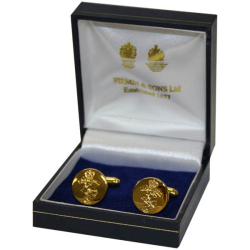 REME Indented Gilt Cufflinks