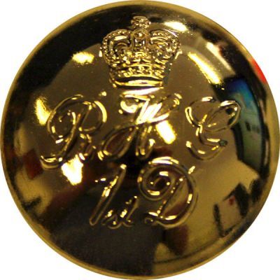 Blues & Royals Button, Gilt, Officers (30L)