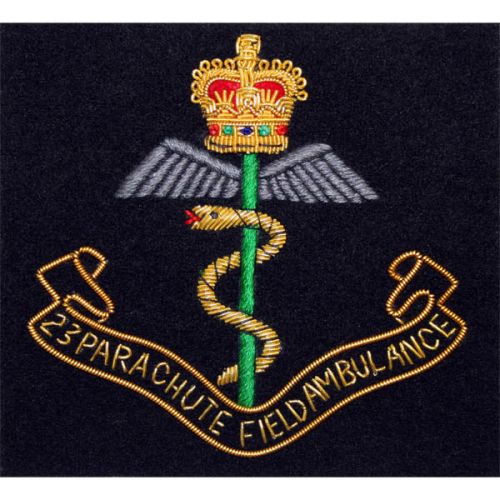 Royal Army Medical Corps Blazer Badge, 23 PARA, Wire