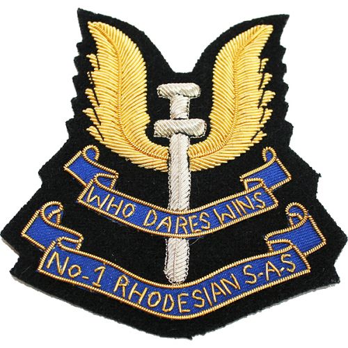Rhodesian Special Air Service Blazer Badge, Wire