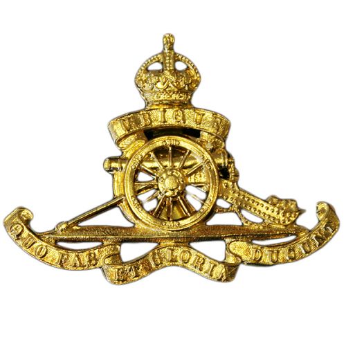 Royal Artillery Cap Badge, GV1R