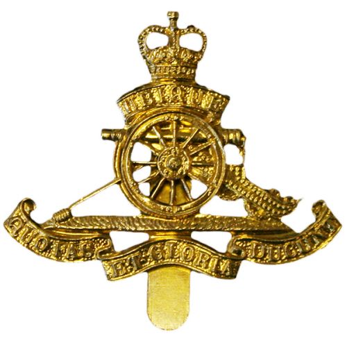 Royal Artillery Beret Badge, E11R, Brass