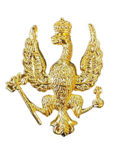 Hussars & Light Dragoon Collar Badges Gilt (PAIR)