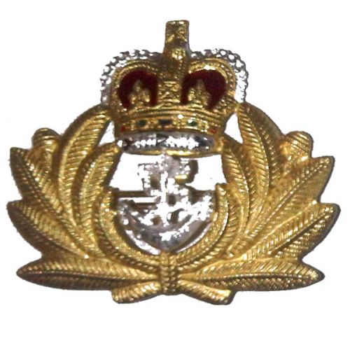 Royal Navy Beret Badge, Officers, Metal