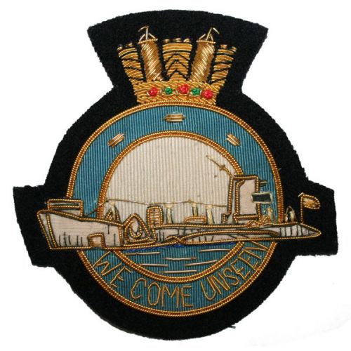 Submariners We Come Unseen Wire Blazer Badge