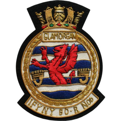 HMS Glamorgan Blazer Badge, Wire