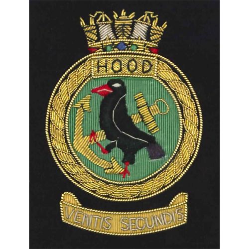 HMS Hood Blazer Badge, Wire