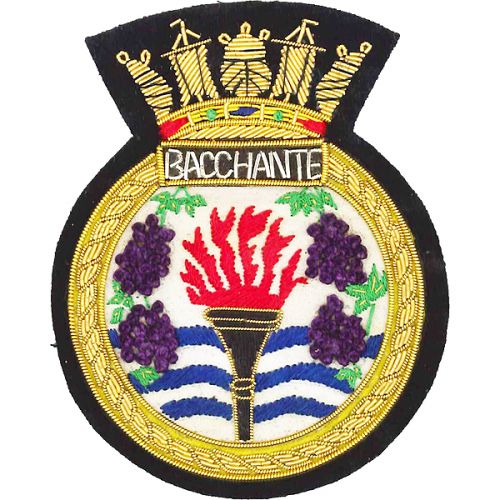 HMS Bacchante Blazer Badge