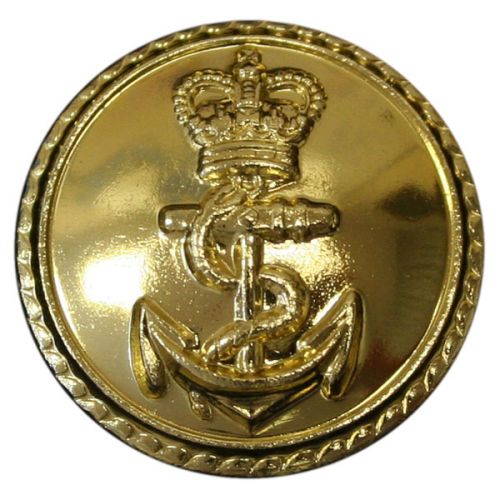 Royal Navy Button, Anodised (37L)