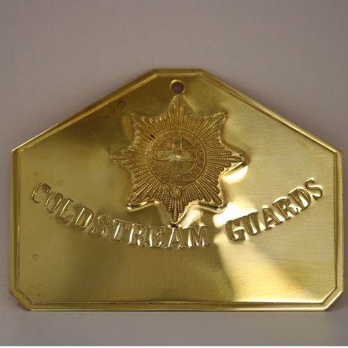 Coldstream Guards Brass Bed Plate