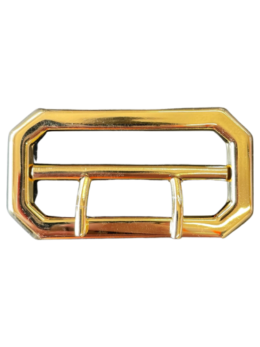 Belt Buckle Gilt 2 Prong Hollow