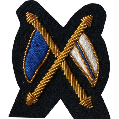 Signaller Gold On Navy Badge