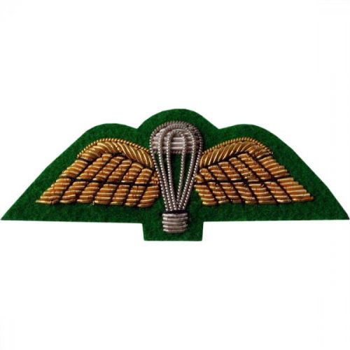 Parachute & Wings Gold On Intelligence Corps Green