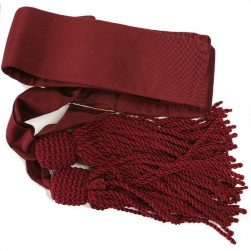 Crimson Sash & Tassels-Small