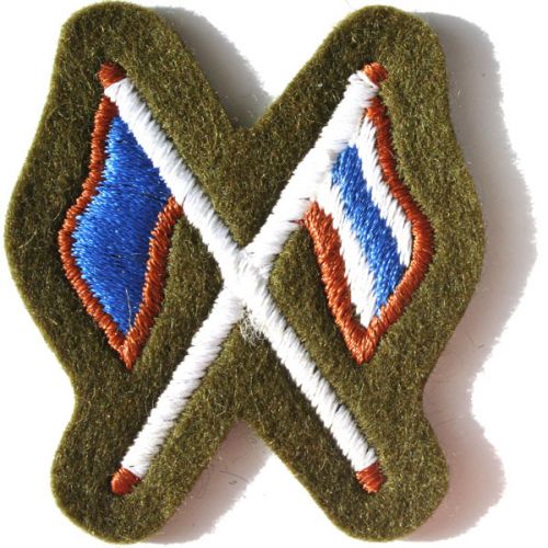 Signaller Khaki Worsted Badge