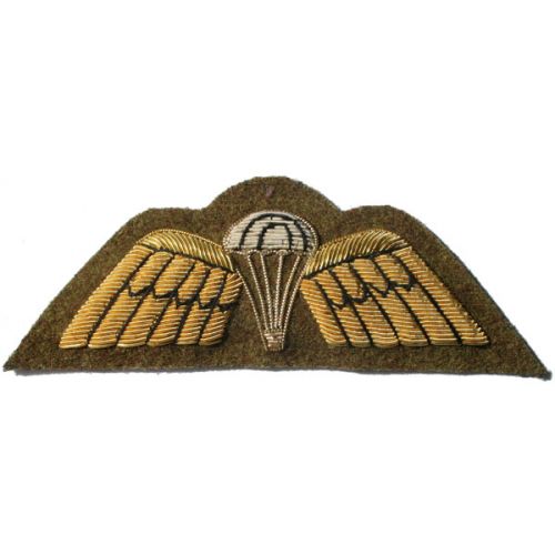 Parachute & Wings Gold On Khaki