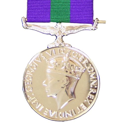 Army & RAF General Service, GV1R, Medal