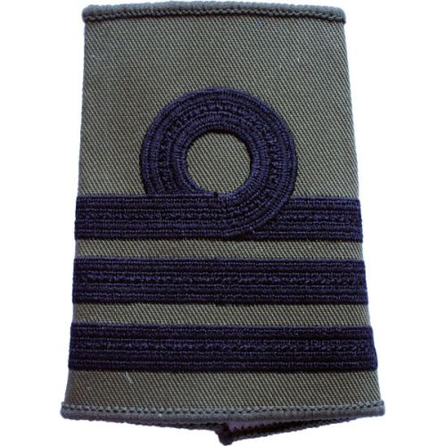 RN Rank Slides, Olive Green, (Cdr)