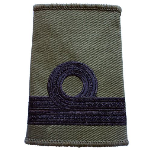 RN Rank Slides, Olive Green, (Commander)