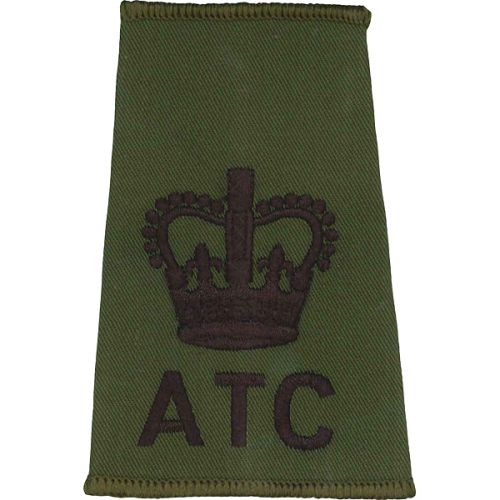 ATC Rank Slides, Olive Green, (WO), Crown