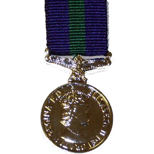 Army & RAF General Service, E11R, Medal (Miniature)