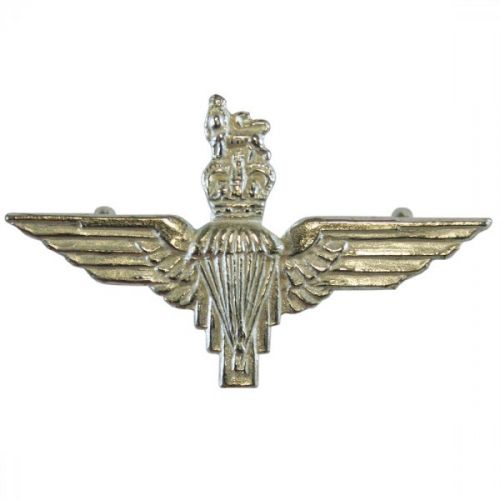 PARA Officers Silver Collar Badges