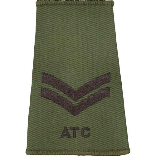 ATC Rank Slides, Olive Green, (Cpl)