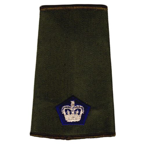 RAChD Rank Slides, Olive Green, (Maj)