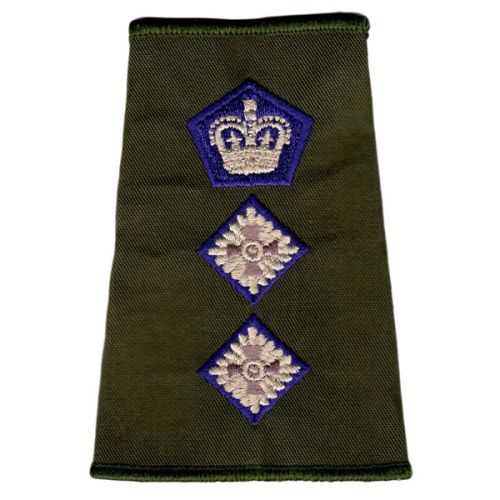 RAChD Rank Slides, Olive Green, (Col)