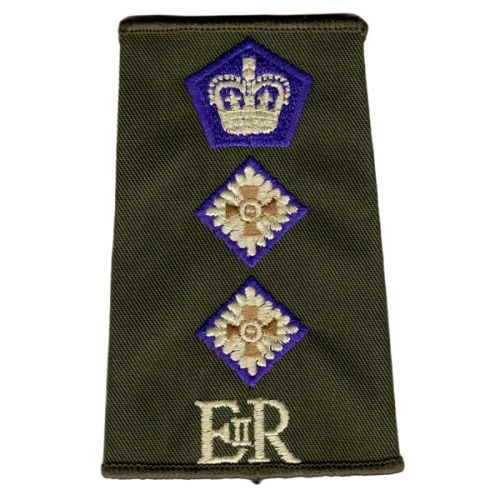 RAChD Rank Slides, Olive Green, (Col), E11R