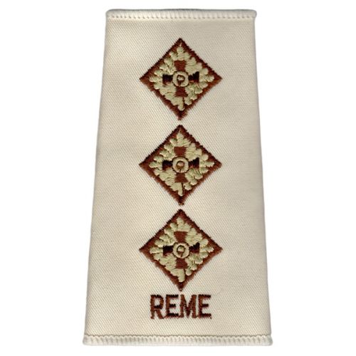 REME Rank Slides, Cream, (Capt)