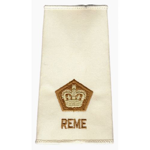 REME Rank Slides, Cream, (Maj)