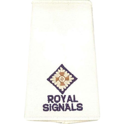 R SIGS Rank Slides, Cream, (2/Lt)