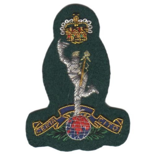 Royal Signals Beret Badge, Green