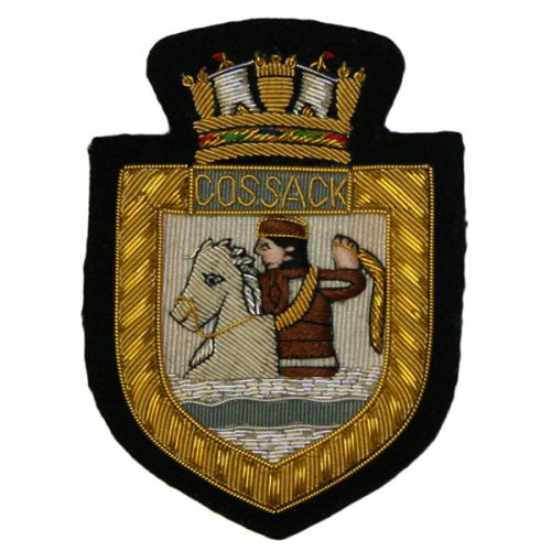 HMS Cossack Blazer Badge, Wire