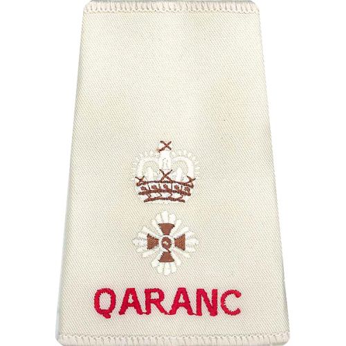 QARANC Rank Slides, Cream, (Lt/Col)